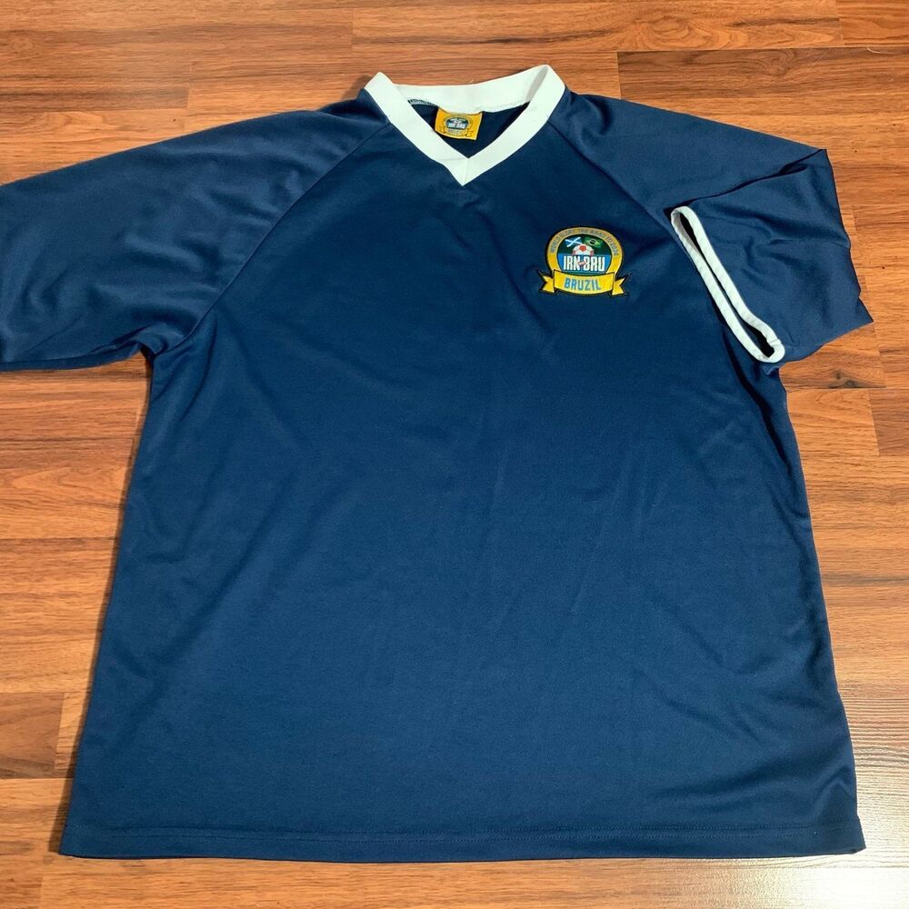 IRN BRU 2034 BRUZIL scotland campaign / rare football soccer jersey kit